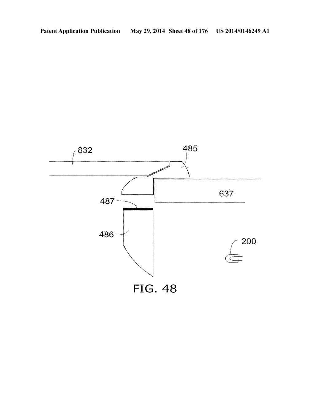 Light-based touch surface with curved borders and sloping bezel - diagram, schematic, and image 49