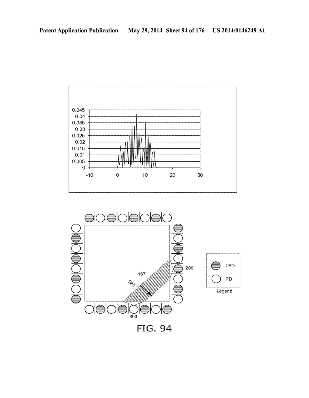 Light-based touch surface with curved borders and sloping bezel - diagram, schematic, and image 95