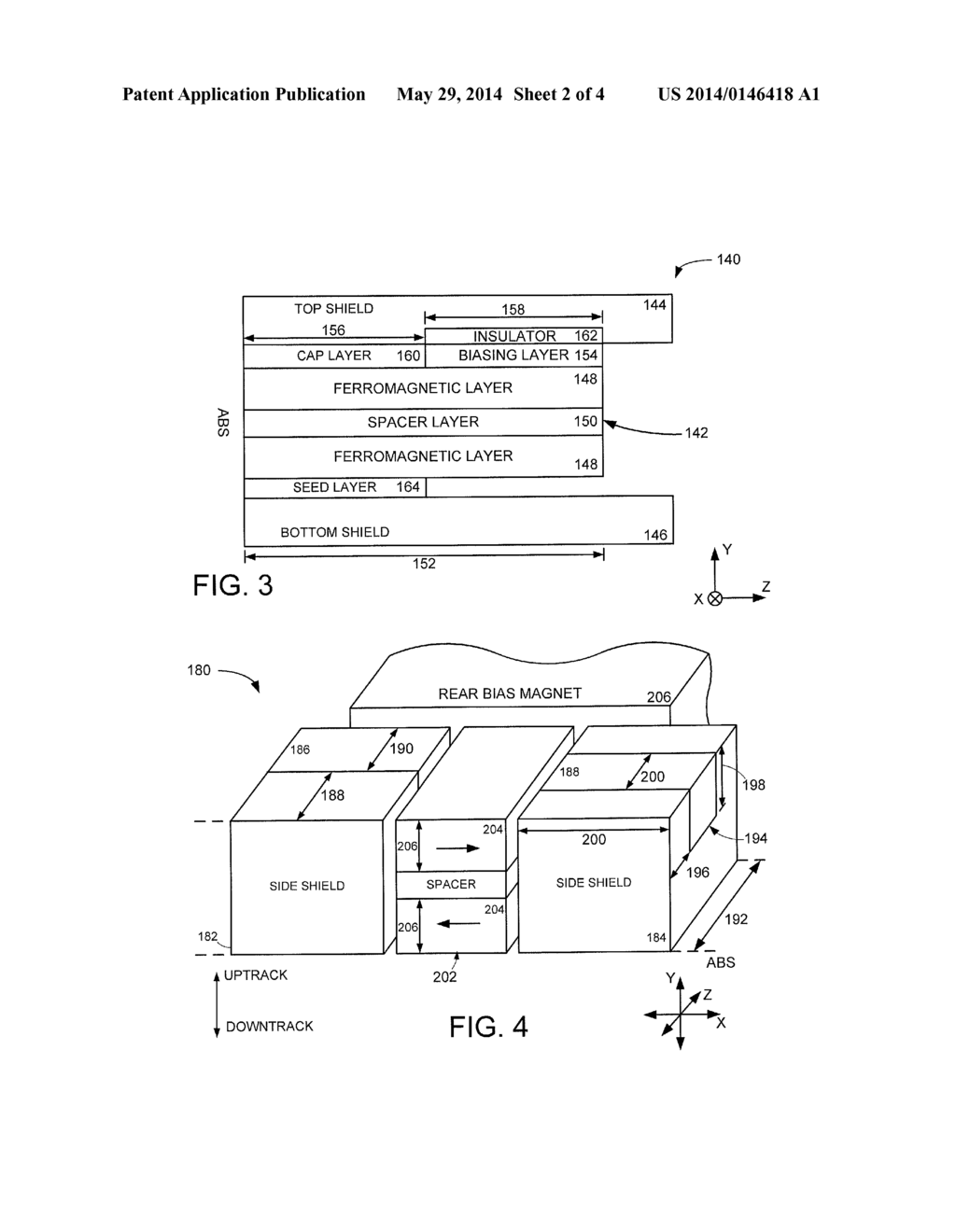 SIDE SHIELD BIASING LAYER SEPARATED FROM AN AIR BEARING SURFACE - diagram, schematic, and image 03