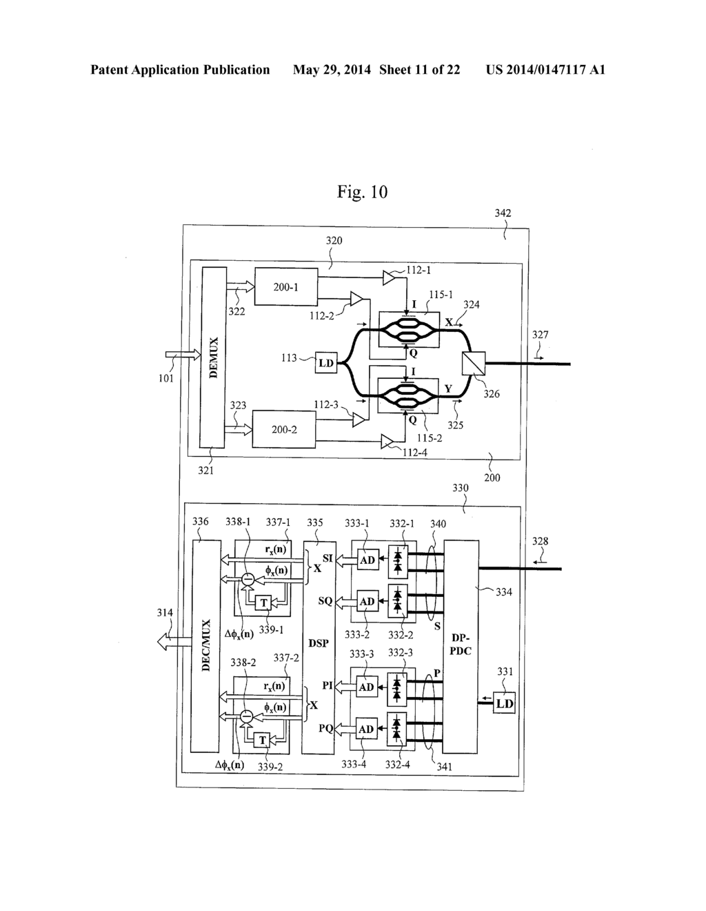 OPTICAL MULTILEVEL SIGNAL PRE-EQUALIZATION CIRCUIT, OPTICAL MULTILEVEL     SIGNAL PRE-EQUALIZATION TRANSMITTER, AND POLARIZATION-MULTIPLEXED     PRE-EQUALIZATION TRANSMITTER - diagram, schematic, and image 12