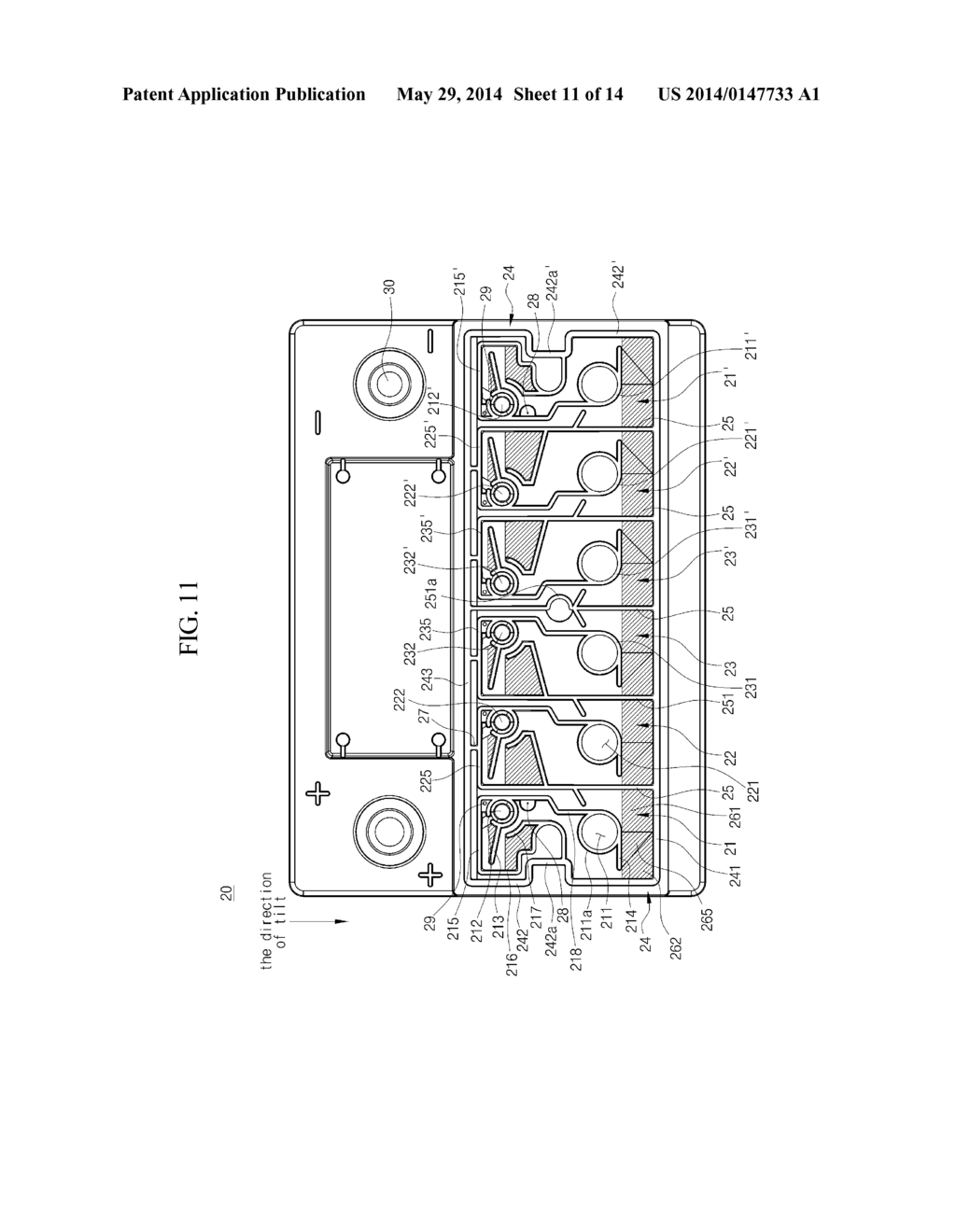 BATTERY COVER FOR PREVENTION OF ELECTROLYTE LEAKAGE - diagram, schematic, and image 12