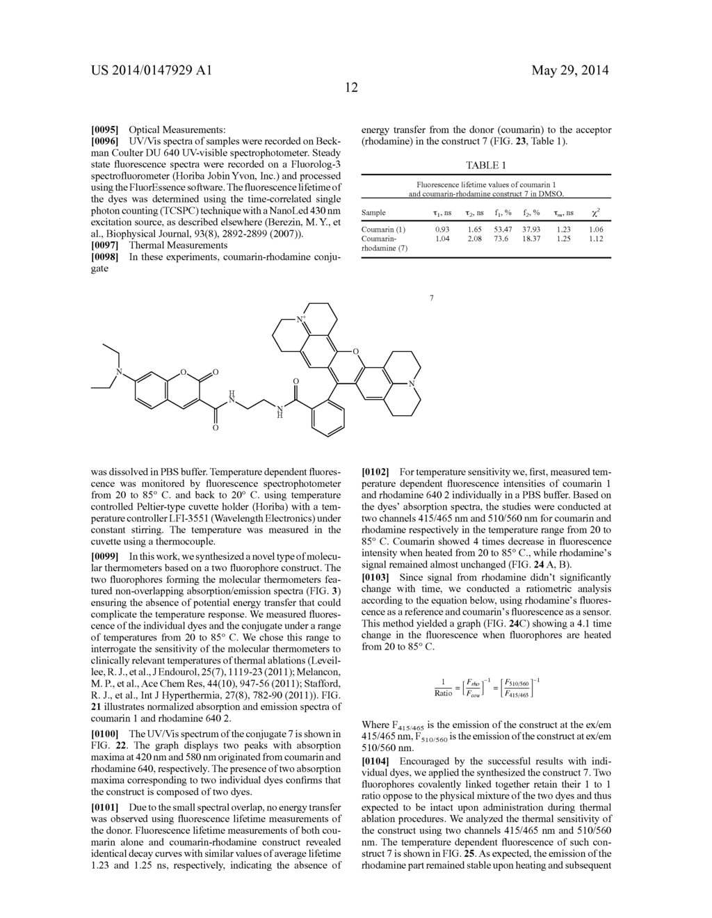 Nanothermometer, Methods and Uses Therefor - diagram, schematic, and image 38