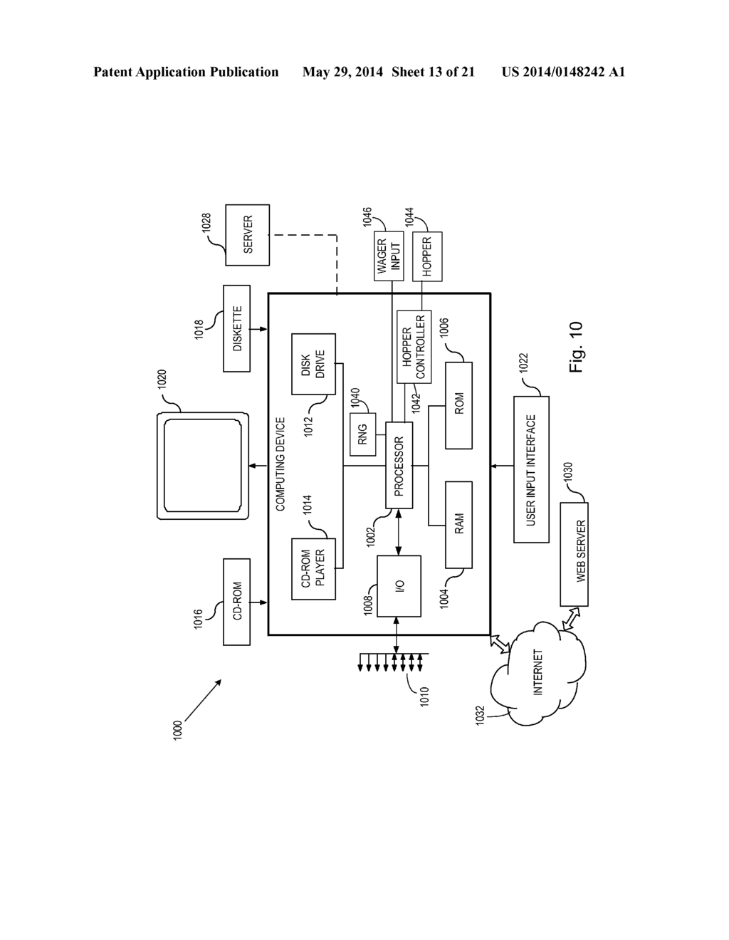 GAMING METHOD AND APPARATUS FOR FACILITATING A GAME INVOLVING SPECIALTY     FUNCTIONALITY - diagram, schematic, and image 14