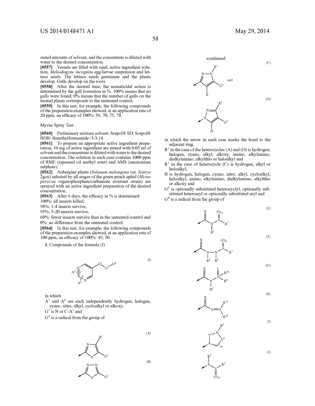 Heterocyclic Compounds as Pesticides - diagram, schematic, and image 59