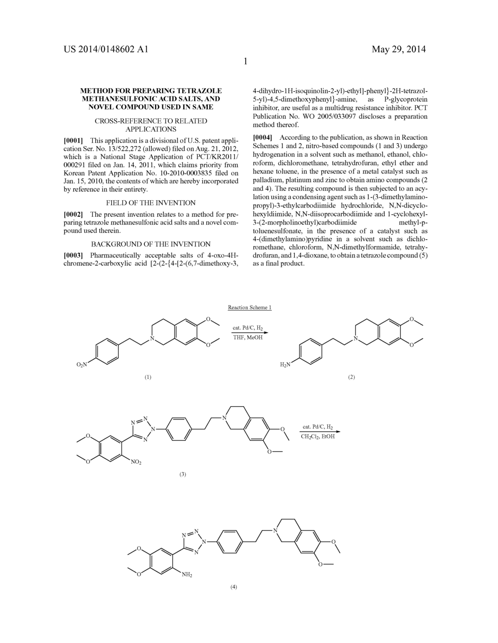 METHOD FOR PREPARING TETRAZOLE METHANESULFONIC ACID SALTS, AND NOVEL     COMPOUND USED IN SAME - diagram, schematic, and image 02