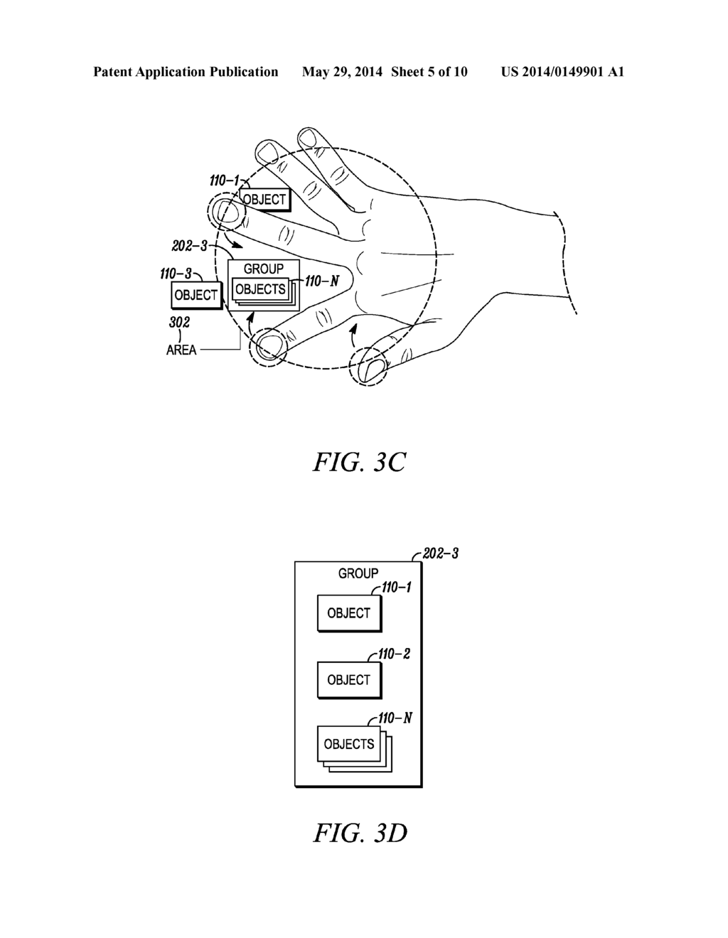 Gesture Input to Group and Control Items - diagram, schematic, and image 06