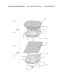 VARIABLY-TENSED COMPOSITE CUSHIONING MATERIAL AND METHOD FOR MAKING THE     SAME diagram and image