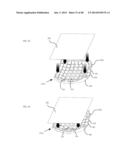 VARIABLY-TENSED COMPOSITE CUSHIONING MATERIAL AND METHOD FOR MAKING THE     SAME diagram and image