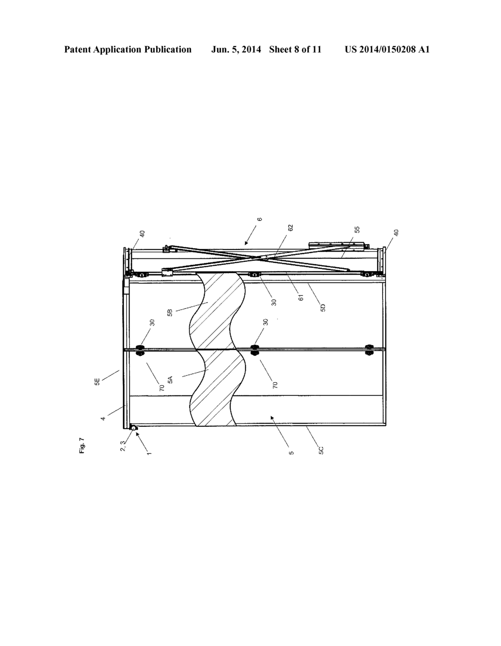 DISPLACEMENT DEVICE FOR SLIDABLE AND TURNABLE SEPARATION ELEMENTS AND     FUNCTIONAL ENTITY - diagram, schematic, and image 09