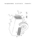 One-Way Vented Screen Assembly for a Work Vehicle diagram and image