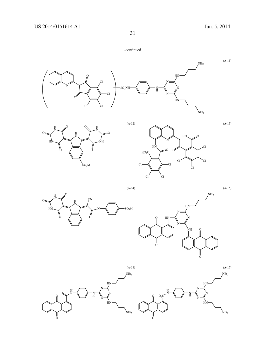 COLORED COMPOSITION, METHOD OF PRODUCING COLOR FILTER USING THE SAME,     COLOR FILTER AND SOLID-STATE IMAGING DEVICE - diagram, schematic, and image 44