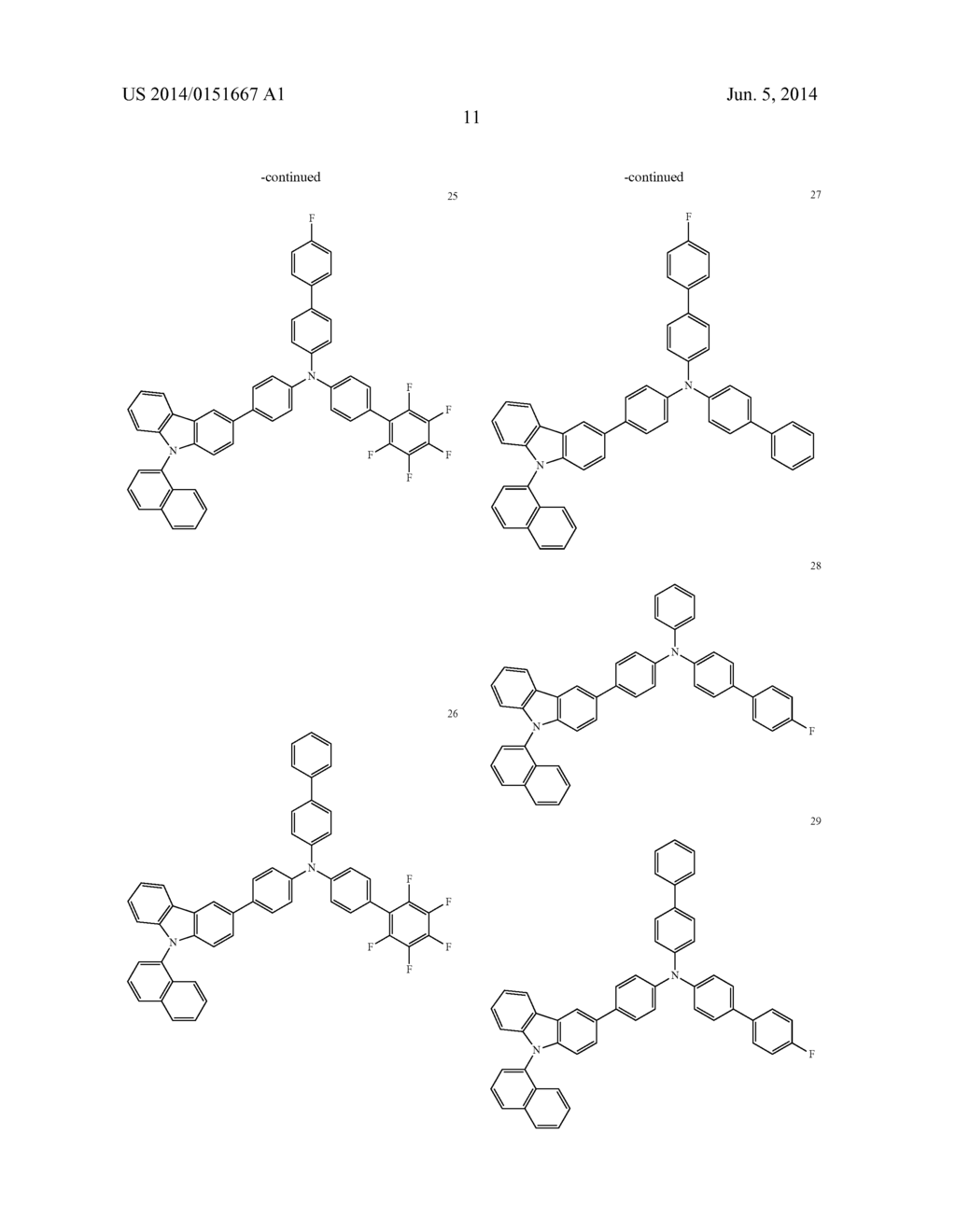 AMINE DERIVATIVE, ORGANIC ELECTROLUMINESCENCE MATERIAL HAVING THE SAME AND     ORGANIC ELECTROLUMINESCENCE DEVICE USING THE MATERIAL - diagram, schematic, and image 13