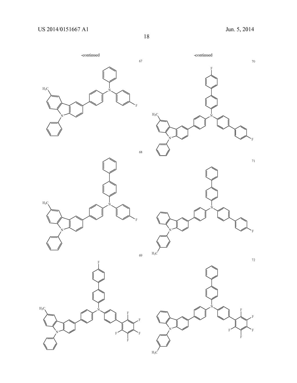 AMINE DERIVATIVE, ORGANIC ELECTROLUMINESCENCE MATERIAL HAVING THE SAME AND     ORGANIC ELECTROLUMINESCENCE DEVICE USING THE MATERIAL - diagram, schematic, and image 20