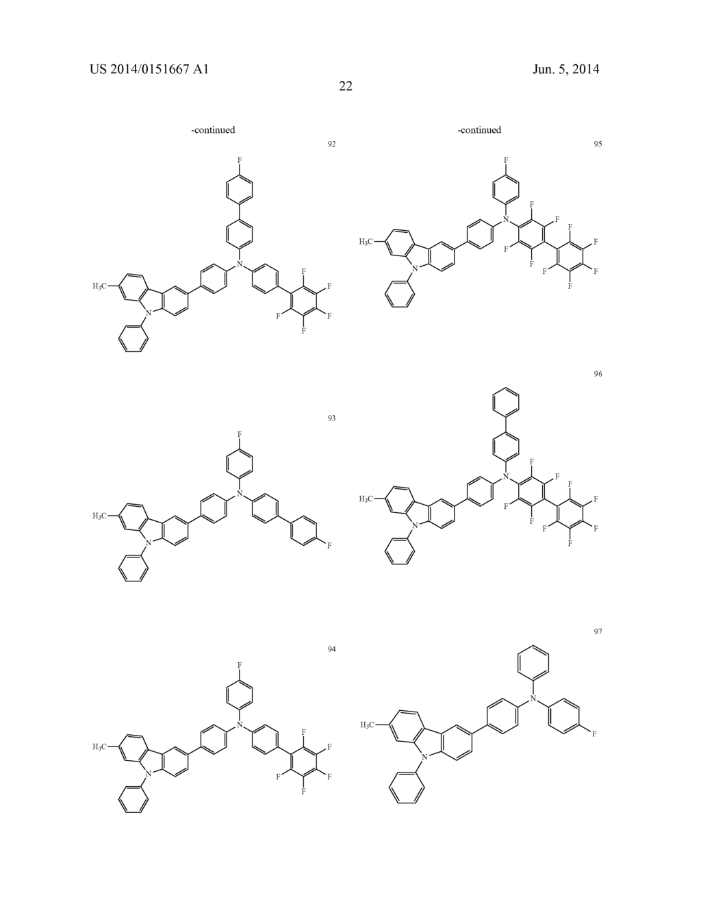 AMINE DERIVATIVE, ORGANIC ELECTROLUMINESCENCE MATERIAL HAVING THE SAME AND     ORGANIC ELECTROLUMINESCENCE DEVICE USING THE MATERIAL - diagram, schematic, and image 24