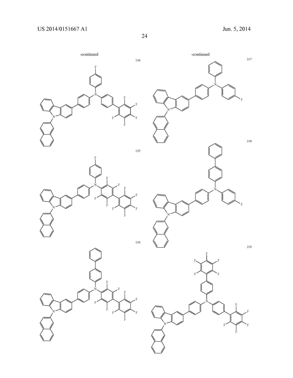 AMINE DERIVATIVE, ORGANIC ELECTROLUMINESCENCE MATERIAL HAVING THE SAME AND     ORGANIC ELECTROLUMINESCENCE DEVICE USING THE MATERIAL - diagram, schematic, and image 26