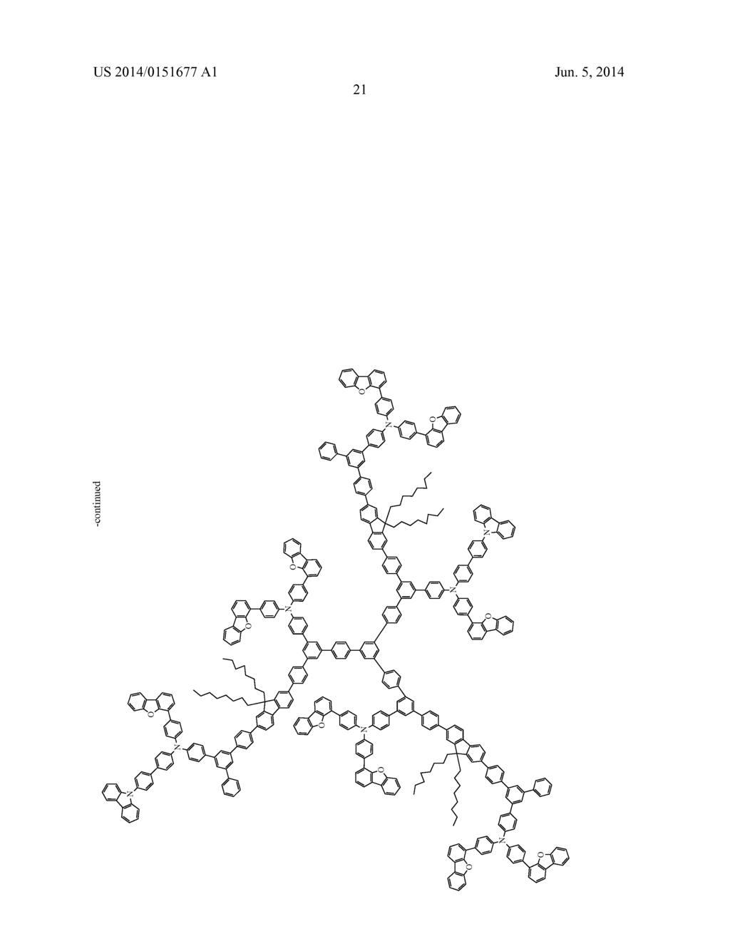 AROMATIC AMINE DERIVATIVE, AND ORGANIC ELECTROLUMINESCENT ELEMENT     CONTAINING SAME - diagram, schematic, and image 22