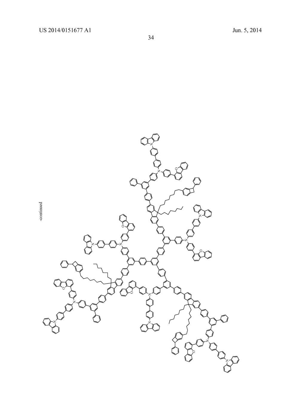 AROMATIC AMINE DERIVATIVE, AND ORGANIC ELECTROLUMINESCENT ELEMENT     CONTAINING SAME - diagram, schematic, and image 35