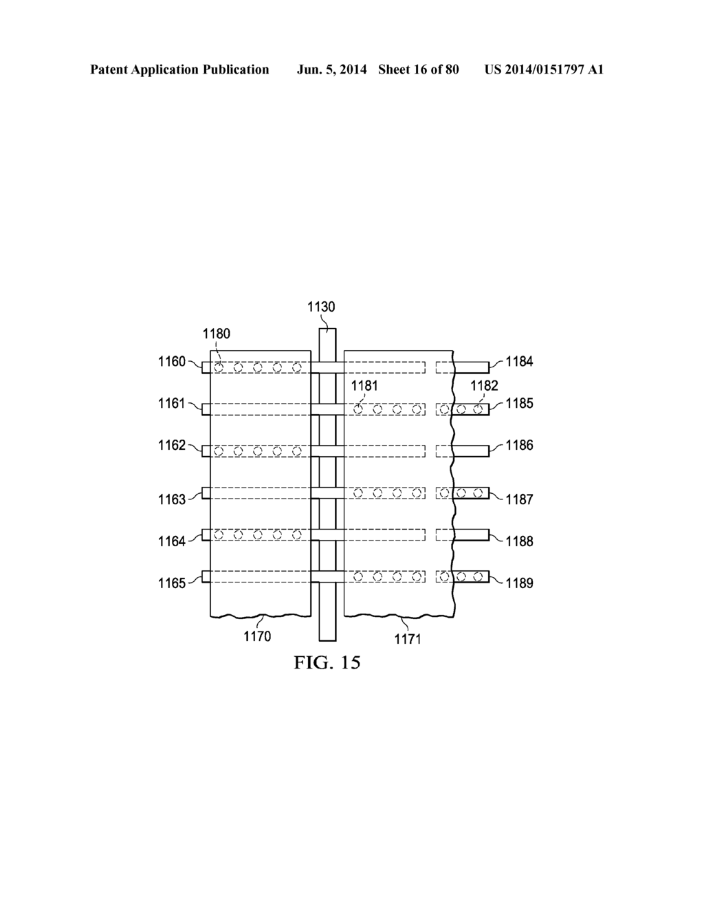 SEMICONDUCTOR DEVICE INCLUDING ALTERNATING SOURCE AND DRAIN REGIONS, AND     RESPECTIVE SOURCE AND DRAIN METALLIC STRIPS - diagram, schematic, and image 17