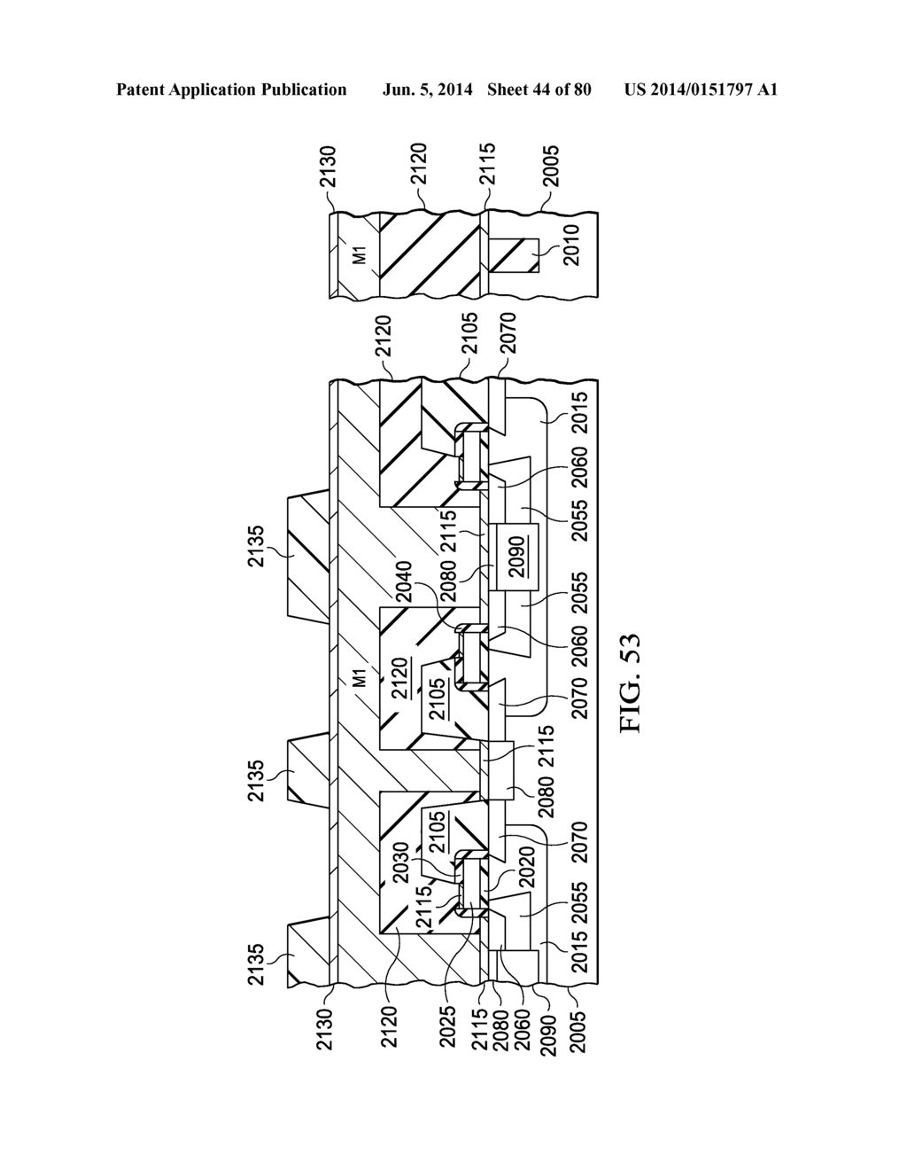 SEMICONDUCTOR DEVICE INCLUDING ALTERNATING SOURCE AND DRAIN REGIONS, AND     RESPECTIVE SOURCE AND DRAIN METALLIC STRIPS - diagram, schematic, and image 45