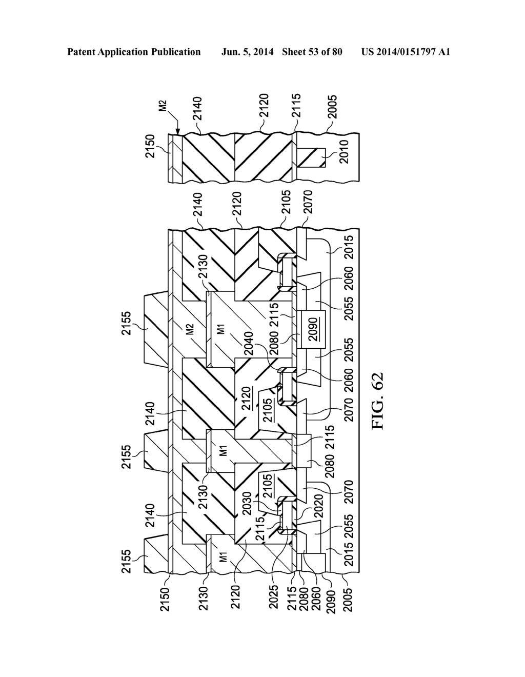 SEMICONDUCTOR DEVICE INCLUDING ALTERNATING SOURCE AND DRAIN REGIONS, AND     RESPECTIVE SOURCE AND DRAIN METALLIC STRIPS - diagram, schematic, and image 54