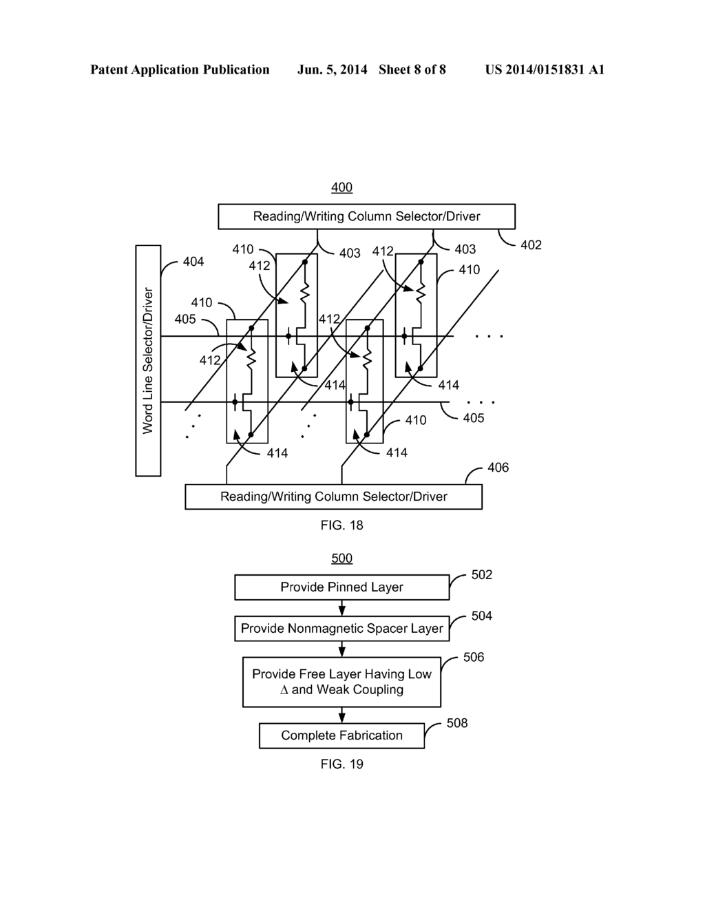 METHOD AND SYSTEM FOR PROVIDING MAGNETIC JUNCTIONS HAVING A THERMALLY     STABLE AND EASY TO SWITCH MAGNETIC FREE LAYER - diagram, schematic, and image 09