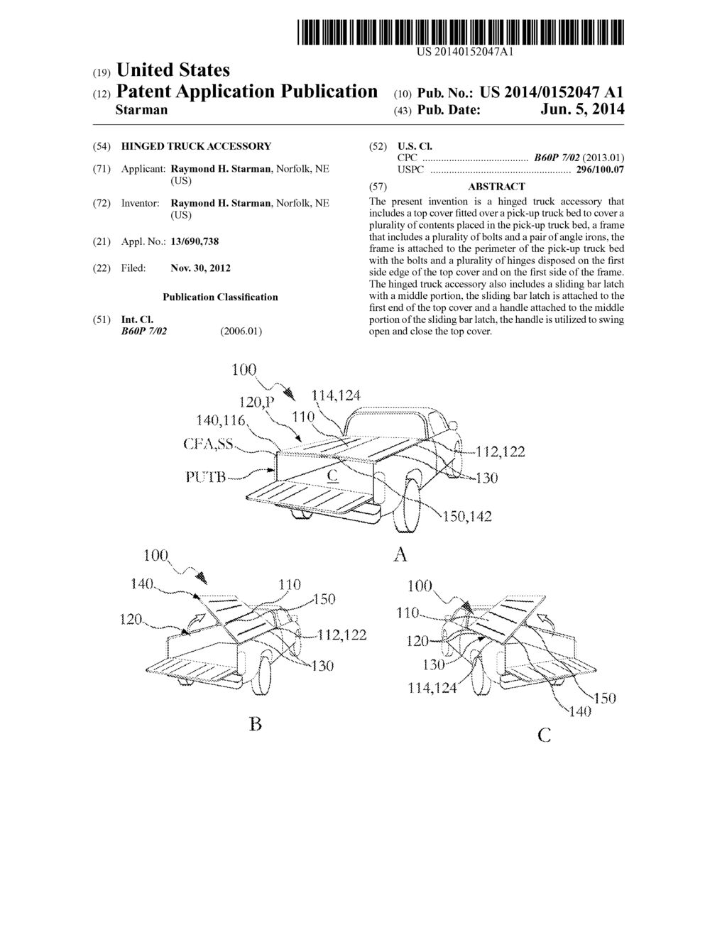 HINGED TRUCK ACCESSORY - diagram, schematic, and image 01