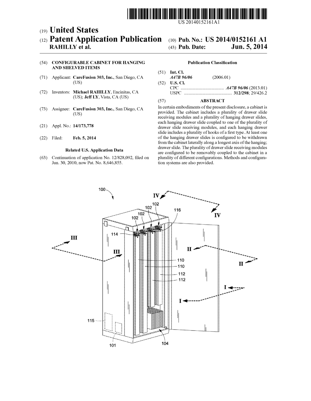 CONFIGURABLE CABINET FOR HANGING AND SHELVED ITEMS - diagram, schematic, and image 01