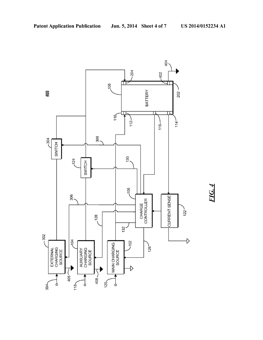 METHOD AND APPARATUS FOR CHARGING A BATTERY USING MULTIPLE CHARGING     SOURCES - diagram, schematic, and image 05