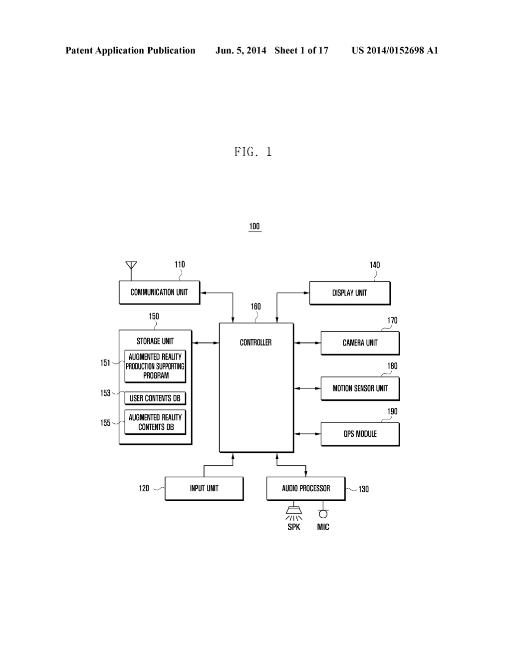 METHOD FOR OPERATING AUGMENTED REALITY CONTENTS AND DEVICE AND SYSTEM FOR     SUPPORTING THE SAME - diagram, schematic, and image 02