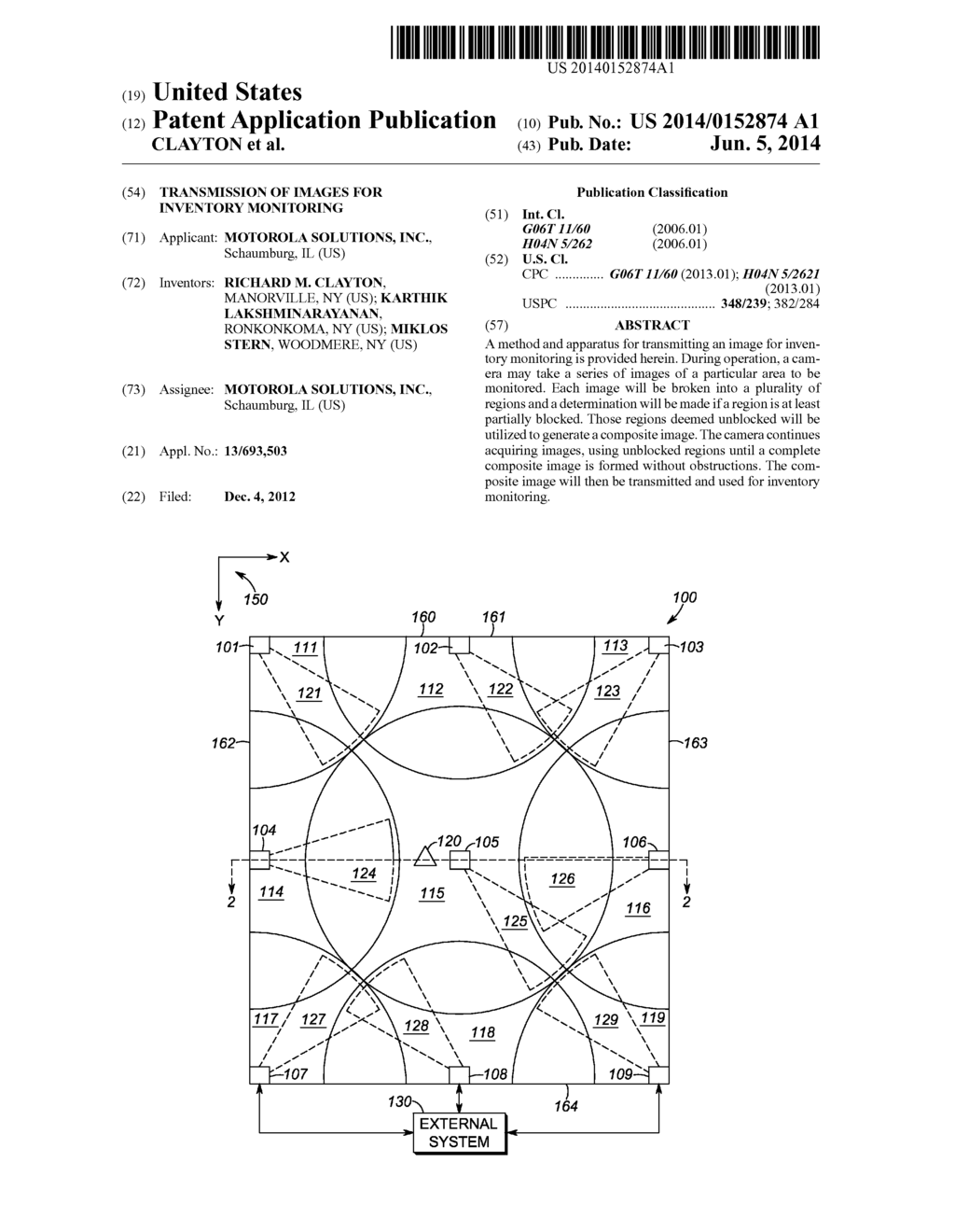 TRANSMISSION OF IMAGES FOR INVENTORY MONITORING - diagram, schematic, and image 01