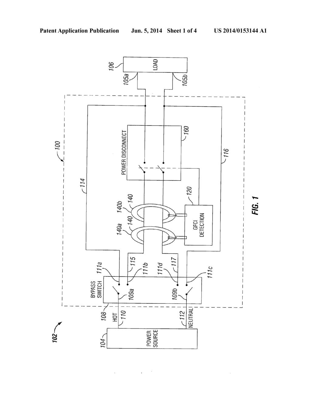 Industrial Ground Fault Circuit Interrupter - diagram, schematic, and image 02