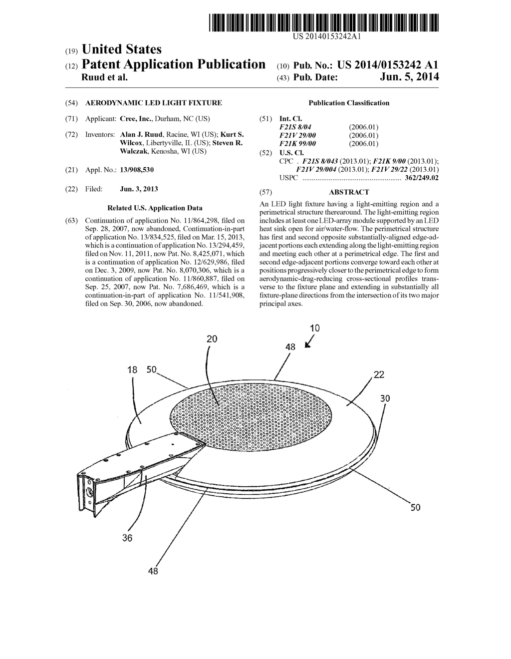 Aerodynamic LED Light Fixture - diagram, schematic, and image 01