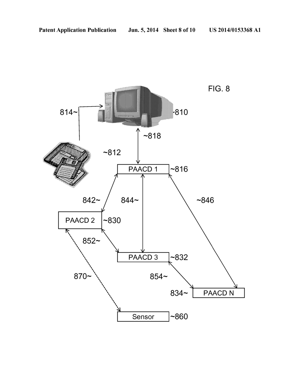 COMMUNICATION IN PIPES USING ACOUSTIC MODEMS THAT PROVIDE MINIMAL     OBSTRUCTION TO FLUID FLOW - diagram, schematic, and image 09