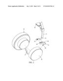 EARPHONE SINGLE-SHAFT STRUCTURE diagram and image