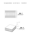 SANDWICH-TYPE COMPOSITE COMPONENT HAVING IMPRINTED 3-D STRUCTURES WHICH     PROVIDE AT LEAST ONE PATTERN AT AN OUTER SURFACE OF THE COMPONENT diagram and image