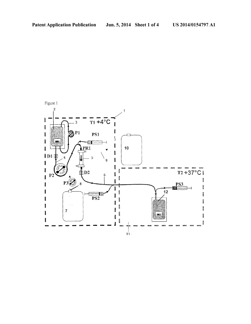 Lysis/Resealing Process and Device for Incorporating an Active Ingredient,     in Particular Asparaginase or Inositol Hexaphosphate, in Erythrocytes - diagram, schematic, and image 02