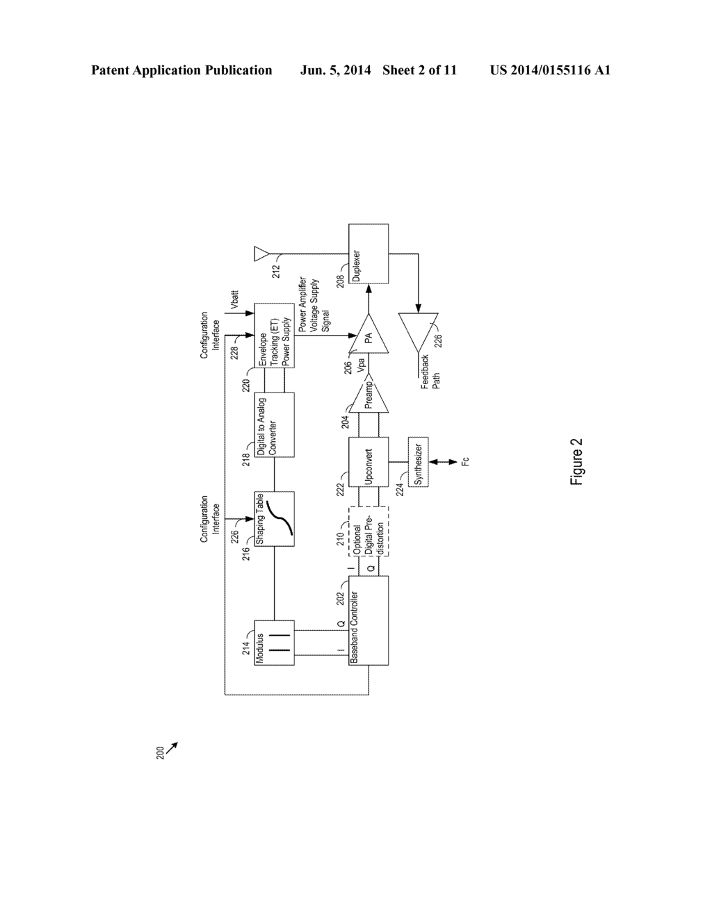 Dynamic Operating Bandwidth Configuration for an Envelope Tracker - diagram, schematic, and image 03