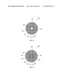 GOLF BALLS HAVING NON-UNIFORM CORE STRUCTURES WITH METAL-CONTAINING     CENTERS diagram and image