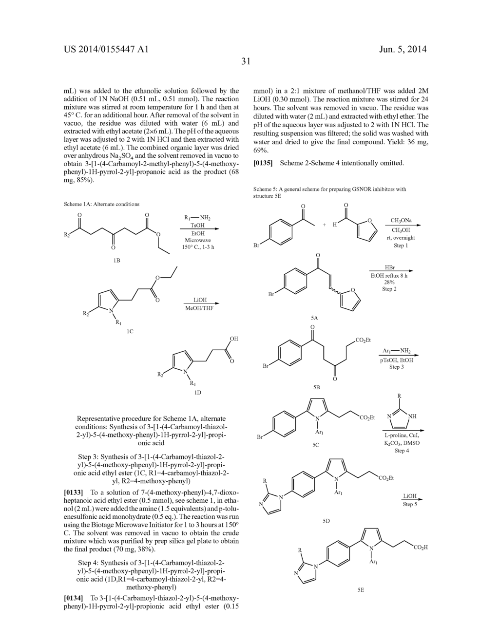 Novel Pyrrole Inhibitors of S-Nitrosoglutathione Reductase as Therapeutic     Agents - diagram, schematic, and image 32