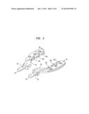 AUTOMATICALLY ADJUSTING PATELLA CUTTING GUIDE diagram and image