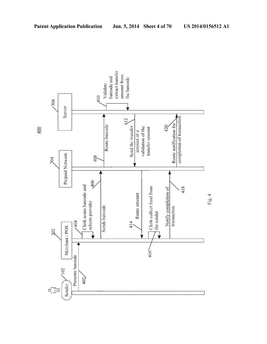 PROVIDING MONEY TRANSFER USING A MONEY TRANSFER PLATFORM - diagram, schematic, and image 05