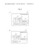 COMPUTING DEVICE SYSTEM AND INFORMATION MANAGING METHOD FOR REARRANGEMENT     OF DATA BASED ON ACCESS CHARACTERISTIC RELATED TO A TASK diagram and image