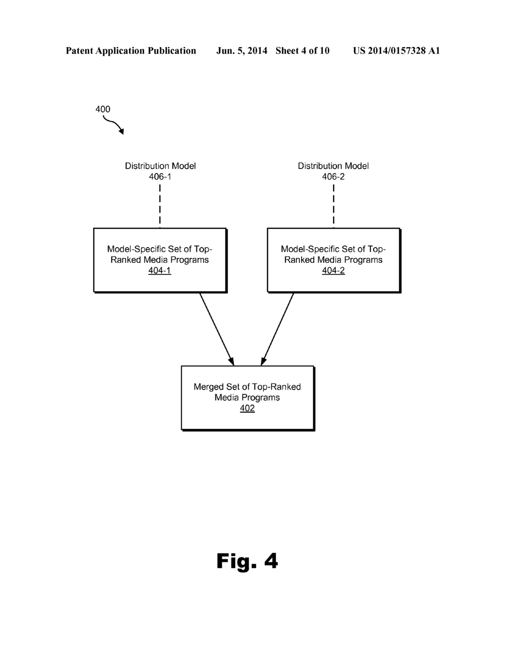 Systems and Methods for Determining and Presenting Top-Ranked Media     Programs of a Media Service that Distributes Media Programs By Way of a     Plurality of Different Media Distribution Models - diagram, schematic, and image 05