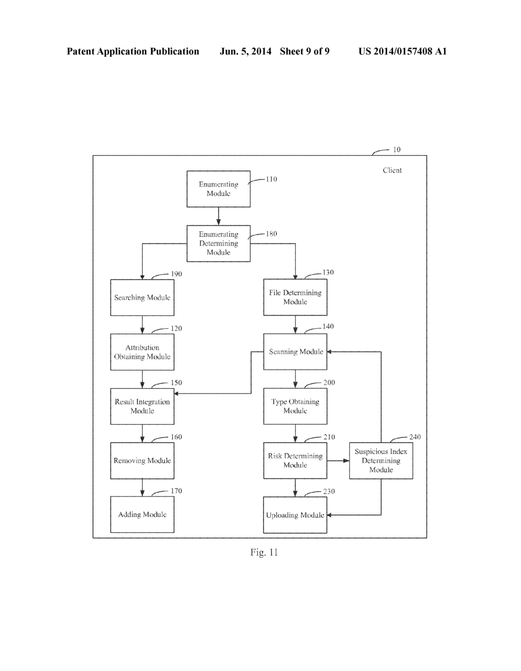 METHOD FOR SCANNING FILE, CLIENT AND SERVER THEREOF - diagram, schematic, and image 10