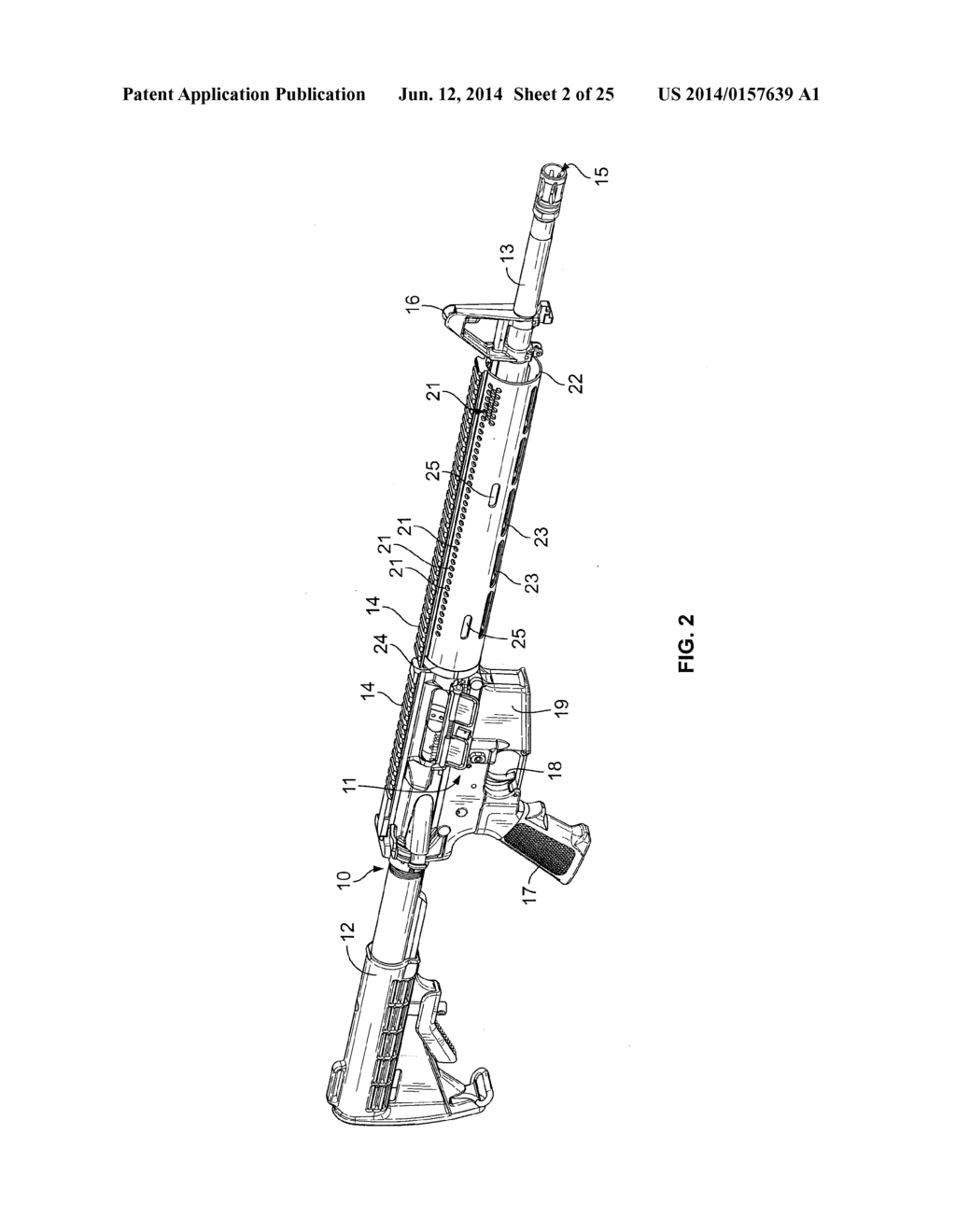 Handguard For Firearm - diagram, schematic, and image 03