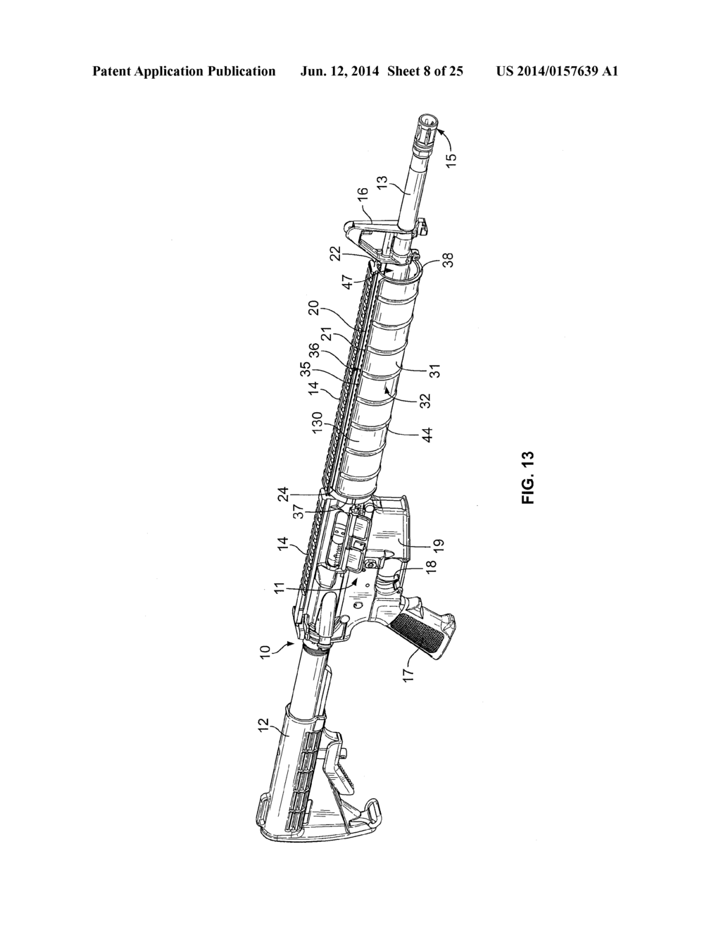 Handguard For Firearm - diagram, schematic, and image 09