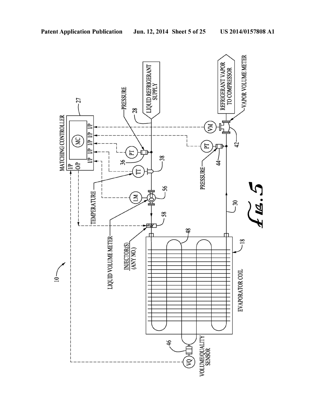 REFRIGERATION SYSTEM CONTROLLED BY REFRIGERANT QUALITY WITHIN EVAPORATOR - diagram, schematic, and image 06