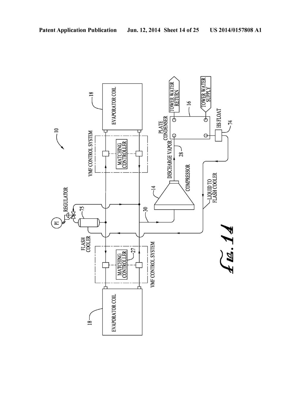 REFRIGERATION SYSTEM CONTROLLED BY REFRIGERANT QUALITY WITHIN EVAPORATOR - diagram, schematic, and image 15