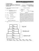 AREAL CURRENT MATCHING OF TANDEM SOLAR CELLS diagram and image