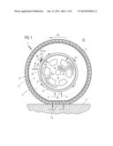 Air maintenance pneumatic tire diagram and image